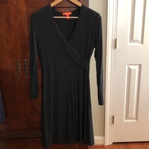 Joe Fresh Gray Long Sleeve Jersey Dress